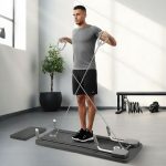 Višenamenska pilates reformer daska, sklopiva, sa LCD ekranom i ekspanzerima, ModernHome - Слика 2