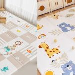 Sklopiva dvostrana podloga Brojevi + Životinje 150x180x1 cm