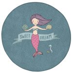 3D prostirka "Princeza-sirena" (prečnik 75 cm)