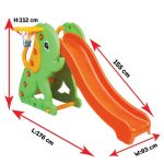Set za dvorište tobogan i koš Slon Pilsan