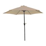 Aluminijumski suncobran 270 cm sivo-braon - Слика 2