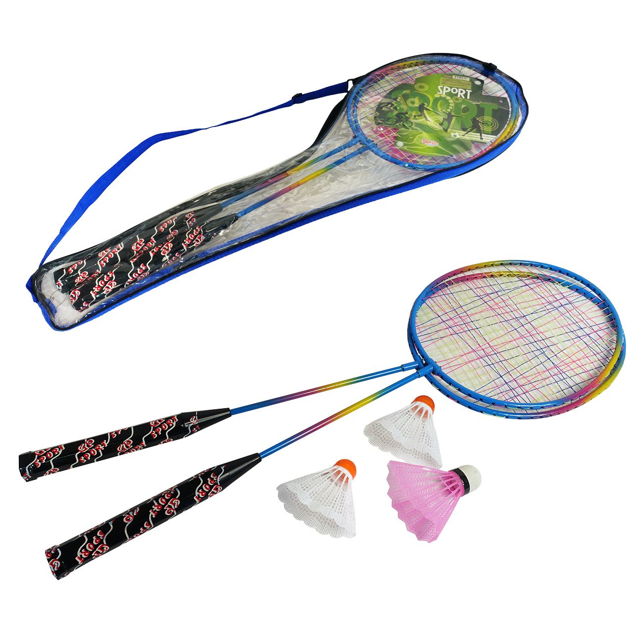 22-621000-1 Set za badminton sa 2 reketa i 3 loptice - Слика 1