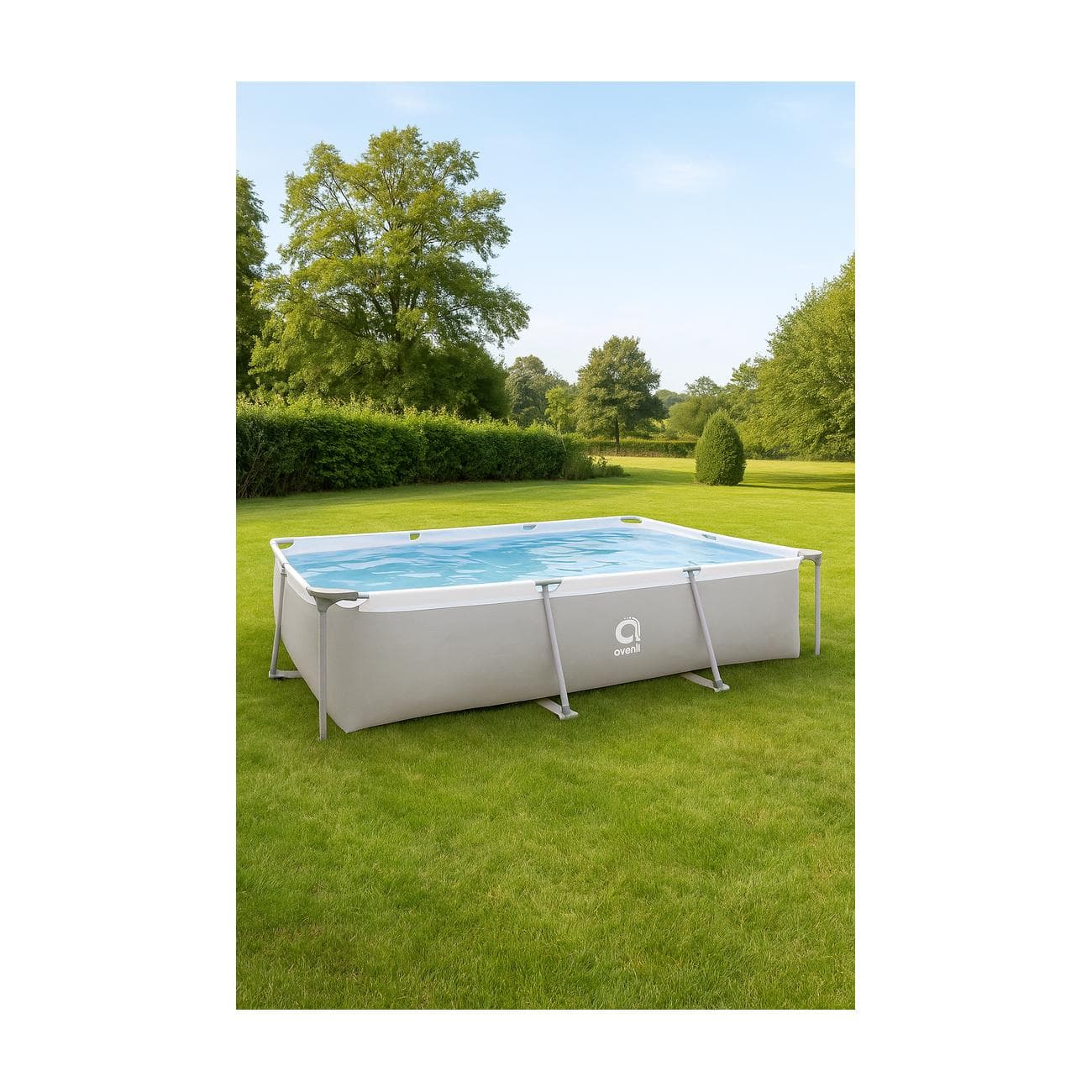 26-371000-1 Bazena sa ramom 300x207x65 cm - Слика 1