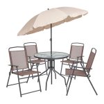 Baštenski set od 6 delova sa suncobranom - Слика 2