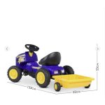 Dečiji traktor sa prikolicom – Ride On Toy Tractor Plavi - Слика 4