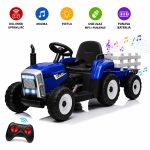 Dečiji Traktor na Akumulator XMX611 Plavi– BCK0933 - Слика 8
