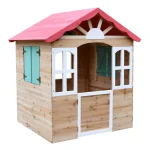 Dečija drvena kućica za igru na otvorenom KINDER HOME - za dvorište i baštu, 115×102×129 cm - Слика 17