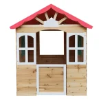 Dečija drvena kućica za igru na otvorenom KINDER HOME - za dvorište i baštu, 115×102×129 cm - Слика 11