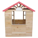 Dečija drvena kućica za igru na otvorenom KINDER HOME - za dvorište i baštu, 115×102×129 cm - Слика 10