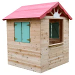 Dečija drvena kućica za igru na otvorenom KINDER HOME - za dvorište i baštu, 115×102×129 cm - Слика 9