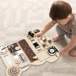 Montesori drvena tabla za motoriku Medved KINDER HOME - Слика 8