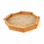 Dečiji drveni peskarnik KINDER HOME – model sa 8 strana i 4 sedišta, 134,5×134,5 cm - Слика 9