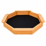 Dečiji drveni peskarnik KINDER HOME – model sa 8 strana i 4 sedišta, 134,5×134,5 cm - Слика 6