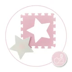 MoMi Nebe podloga za bebe - Puzzle od pene Pink AKCE00030 - Слика 2