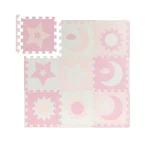MoMi Nebe podloga za bebe - Puzzle od pene Pink AKCE00030 - Слика 3