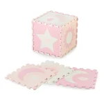 MoMi Nebe podloga za bebe - Puzzle od pene Pink AKCE00030 - Слика 4