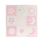 MoMi Nebe podloga za bebe - Puzzle od pene Pink AKCE00030