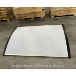 Nadstrešnica 150x100 Crna Providna 5mm Leksan - Слика 4