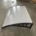 Nadstrešnica 150x100 Crna Providna 5mm Leksan