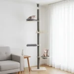 Maca Toranj grebalica i penjalica za mačke do plafona 271cm Siva - Слика 3