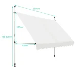 Montelux Easy 350x120cm Bež Balkonska Tenda - Слика 3