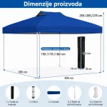 Venturo Garden 3x3m Plavi Paviljon sa mehanizmom - Слика 3