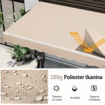 Montelux Solara 300x250cm Bež Tenda - Слика 4