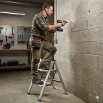 SuperStep Kućne Aluminijumske Merdevine 2 SLIM - Слика 5
