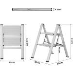 SuperStep Kućne Aluminijumske Merdevine 2 SLIM - Слика 3