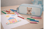 ROLL ROAD HAPPY PETS prazna pernica sa 2 pregrade - pink - Слика 2