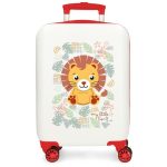ROLL ROAD HAPPY PETS dečiji kofer 55 cm - bela/crvena