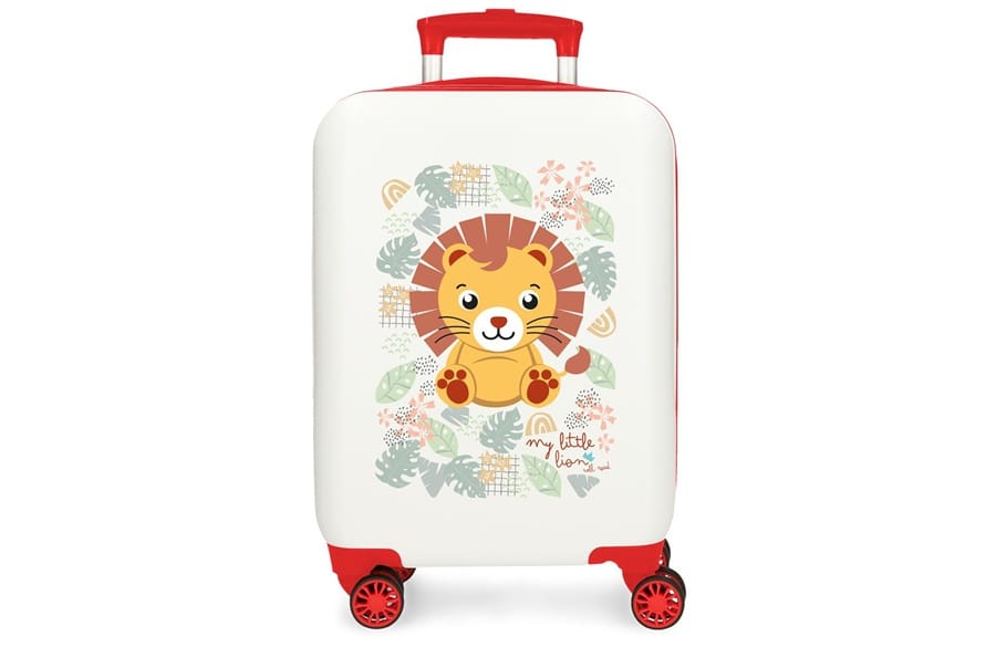 130061100017 ROLL ROAD HAPPY PETS dečiji kofer 55 cm - bela/crvena - Слика 1