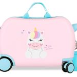 ROLL ROAD HAPPY PETS dečiji kofer na točkićima - pink