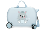 ROLL ROAD HAPPY PETS dečiji kofer na točkićima - sky blue