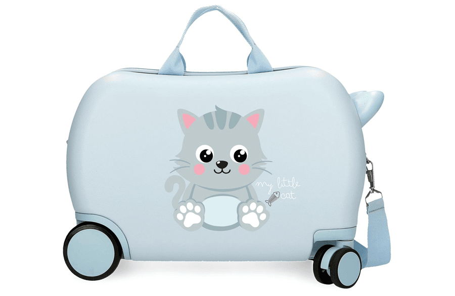 130061104004 ROLL ROAD HAPPY PETS dečiji kofer na točkićima - sky blue - Слика 1