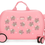 MOVOM BABY PETS dečiji kofer na točkićima - pink