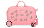 MOVOM BABY PETS dečiji kofer na točkićima - pink