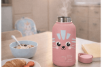 ROLL ROAD HAPPY PETS dečiji termos 350 ml - powder pink - Слика 2