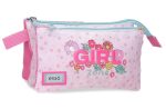 ENSO GIRL ZONE prazna pernica sa 3 pregrade - pink
