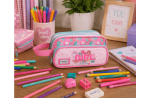 ENSO GIRL ZONE prazna pernica sa 3 pregrade - pink - Слика 2