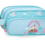 ENSO UNICORN PARADISE prazna pernica sa 3 pregrade - sky blue