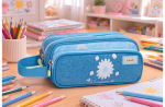 ENSO HAPPINESS prazna pernica sa 3 pregrade - plava - Слика 2