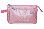 ENSO INTO THE WILD prazna pernica sa 3 pregrade - pink