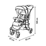 Asalvo dečija kolica Picky Anthracite - Слика 4