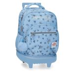 PEPE JEANS OLIVIA ranac za školu sa točkićima - sky blue