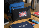 PEPE JEANS HENRY prazna pernica sa 3 pregrade - crna - Слика 2
