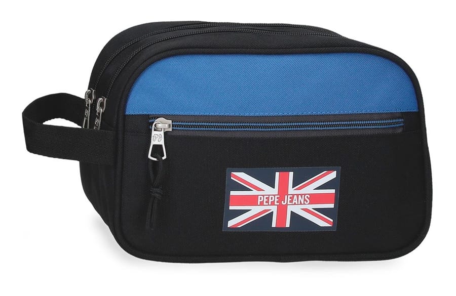 410114436020 PEPE JEANS HENRY muški neseser sa 2 pregrade - crna - Слика 1