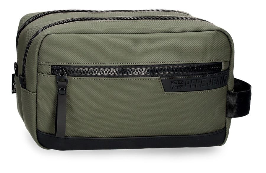 420138412051 PEPE JEANS DORKING muški neseser sa 2 pregrade - khaki - Слика 1