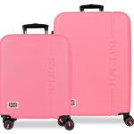 PEPE JEANS ARIS set kofera 2/1 - pink