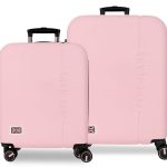 PEPE JEANS ARIS set kofera 2/1 - powder pink